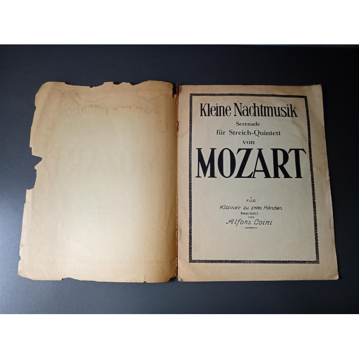 Mozart Kleine Nachtmusik Bladmuziek Piano Tweehandig