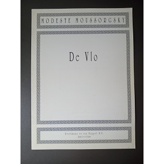 Modeste Moussorgsky De Vlo Bladmuziek Bas en Piano