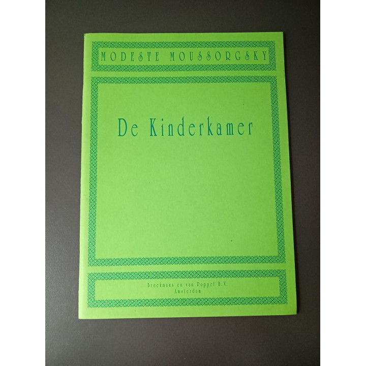 Modeste Moussorgsky De Kinderkamer bladmuziek mezzo sopraan piano
