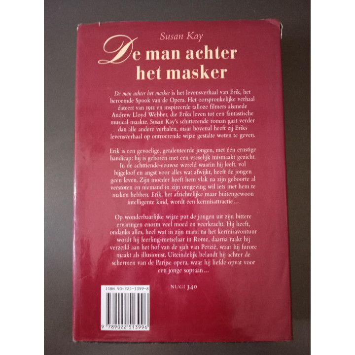 De man achter het masker Susan Kay hardcover 1993
