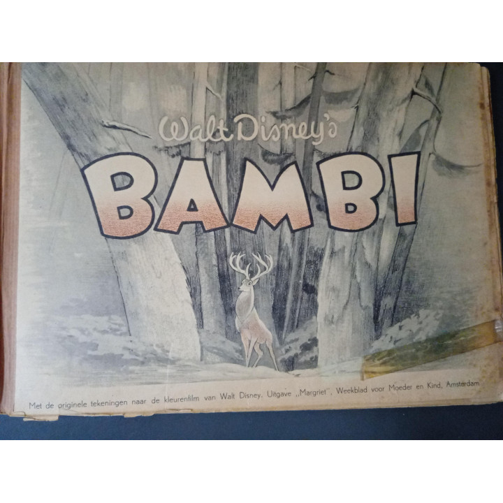 Walt Disney's Bambi vintage kinderboek Margriet 1952