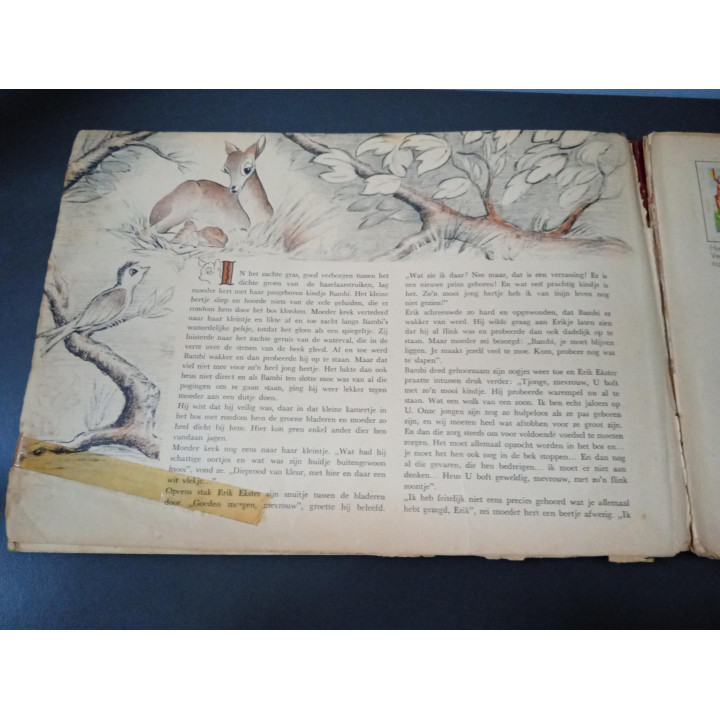 Walt Disney's Bambi vintage kinderboek Margriet 1952