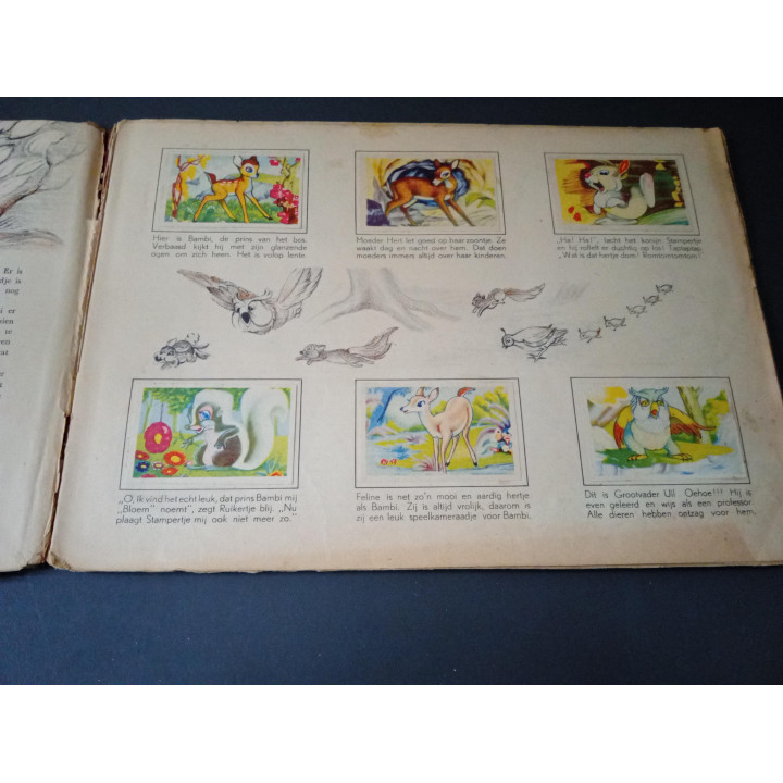 Walt Disney's Bambi vintage kinderboek Margriet 1952