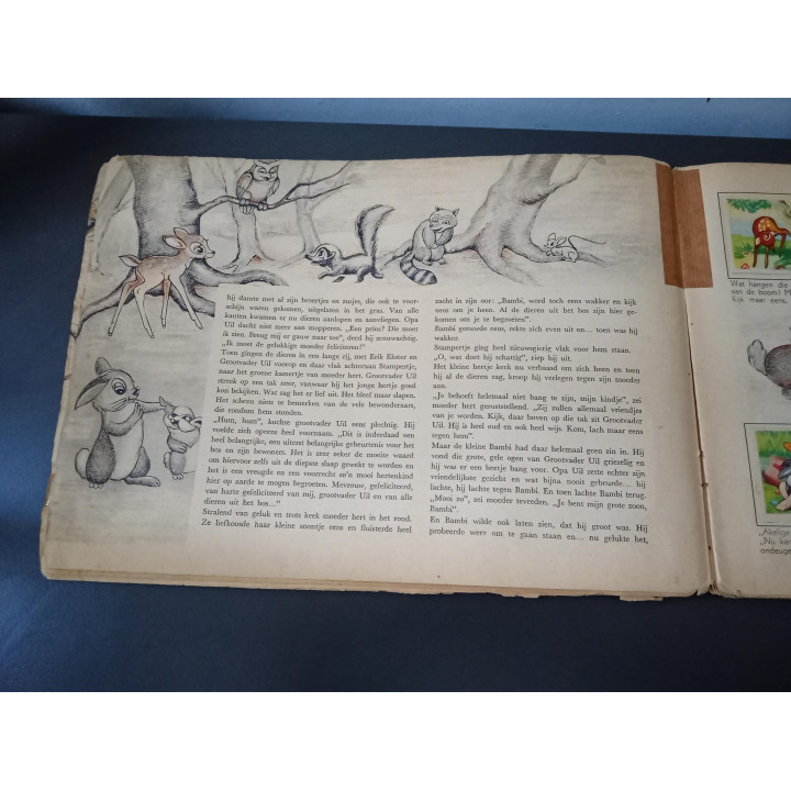 Walt Disney's Bambi vintage kinderboek Margriet 1952