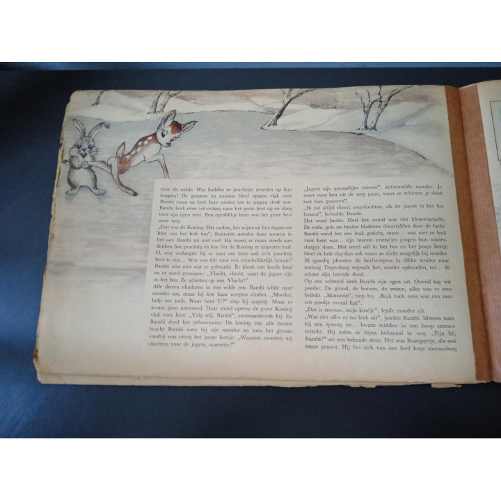 Walt Disney's Bambi vintage kinderboek Margriet 1952