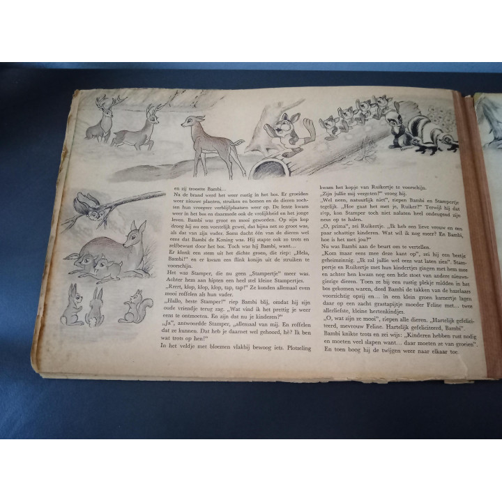 Walt Disney's Bambi vintage kinderboek Margriet 1952