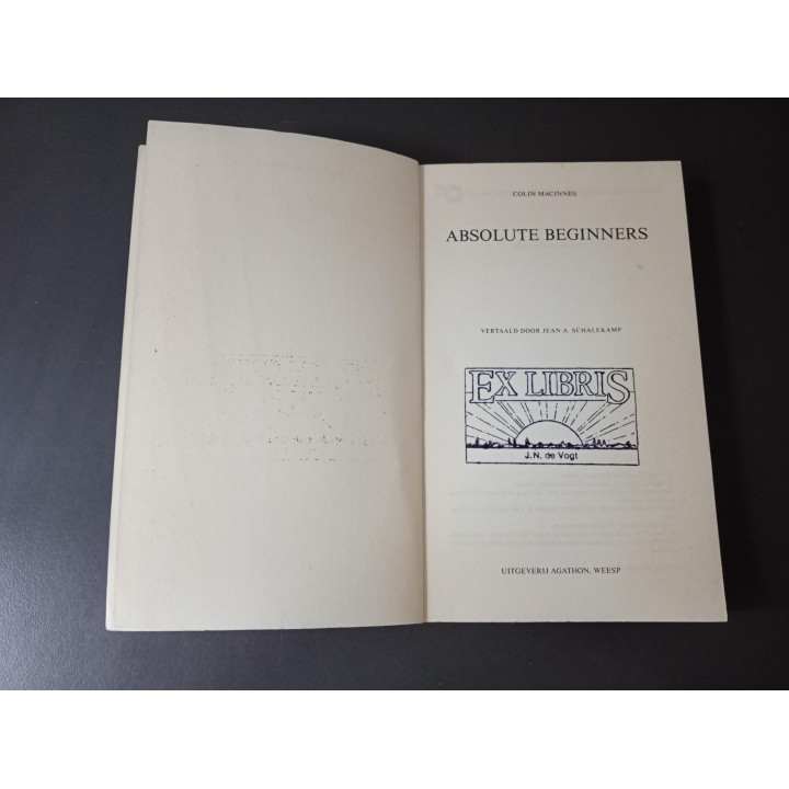 Absolute Beginners Colin MacInnes roman