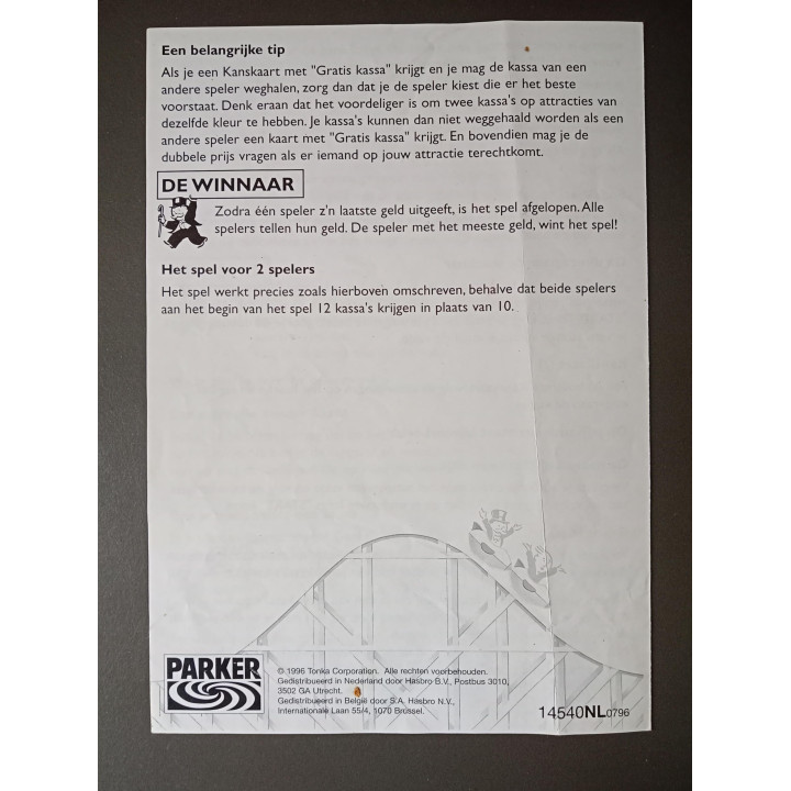Monopoly Junior Parker compleet bordspel 1996