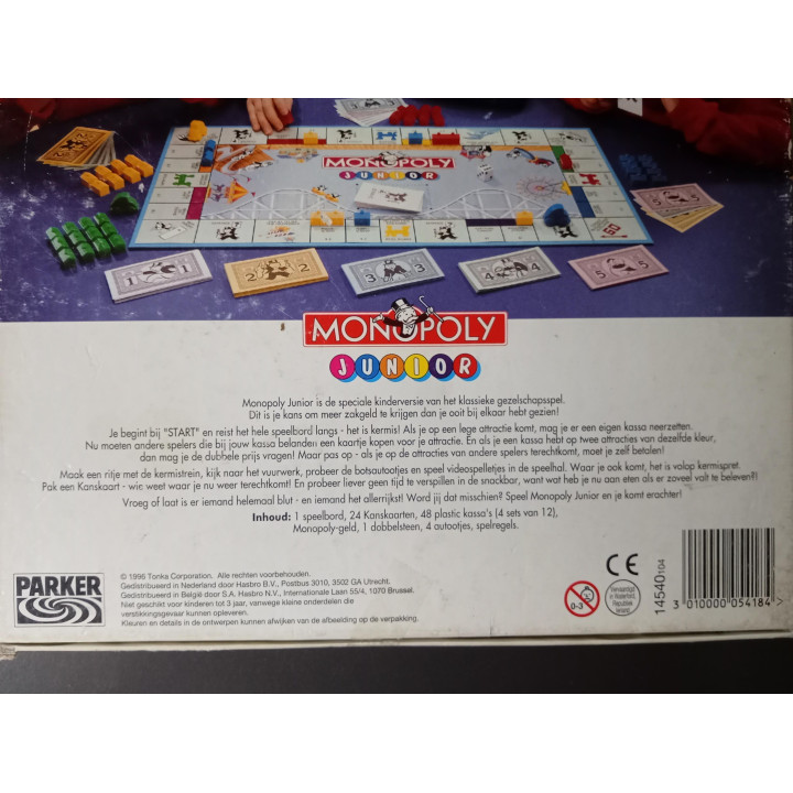 Monopoly Junior Parker compleet bordspel 1996