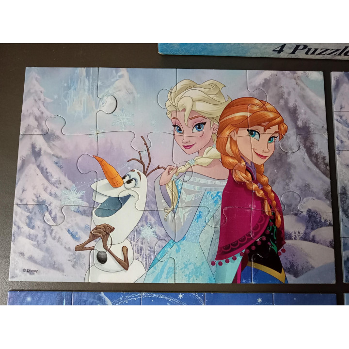 Disney Frozen 4 in 1 puzzels Jumbo 12 20 30 36 stukjes