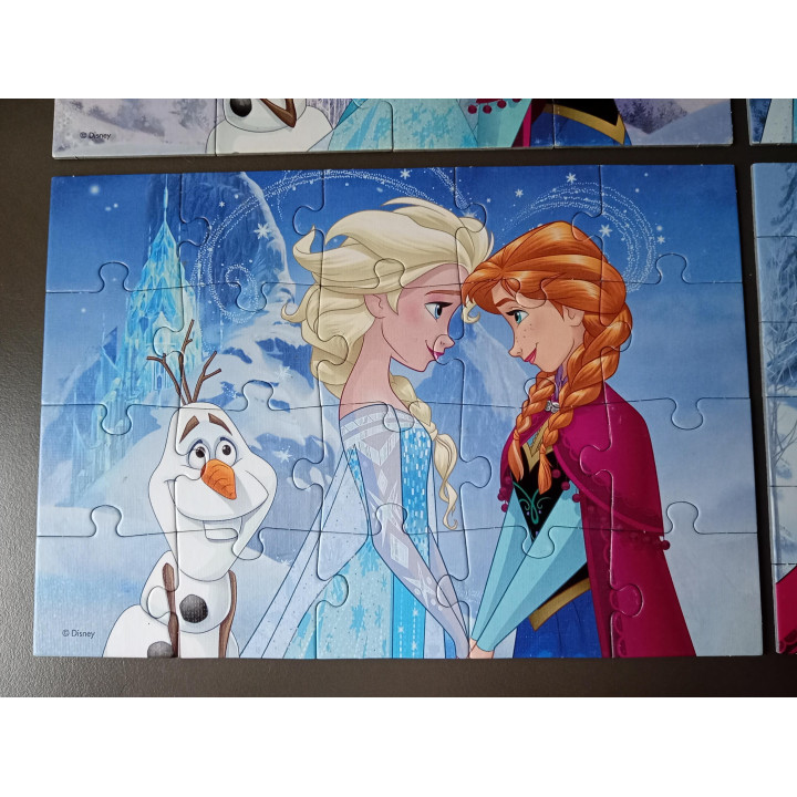 Disney Frozen 4 in 1 puzzels Jumbo 12 20 30 36 stukjes