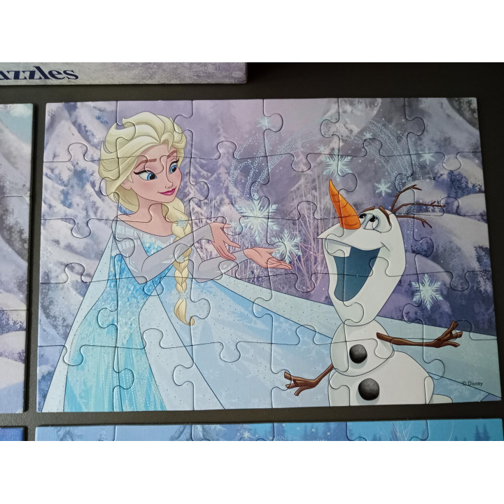 Disney Frozen 4 in 1 puzzels Jumbo 12 20 30 36 stukjes