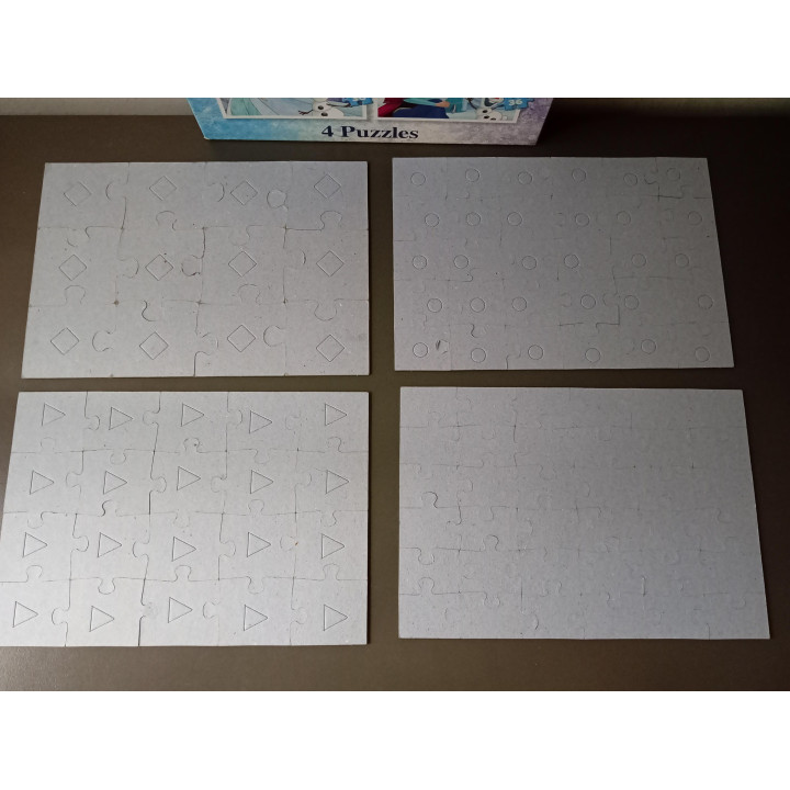 Disney Frozen 4 in 1 puzzels Jumbo 12 20 30 36 stukjes