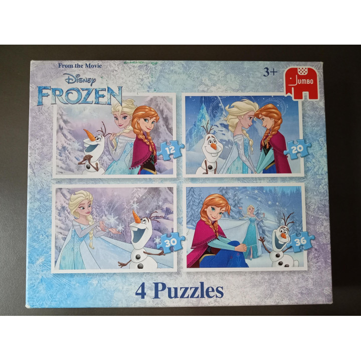 Disney Frozen 4 in 1 puzzels Jumbo 12 20 30 36 stukjes