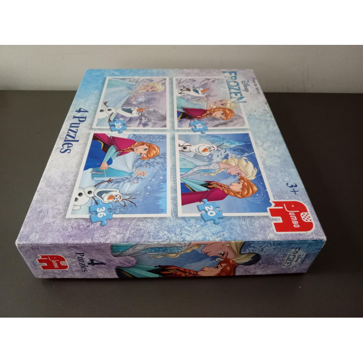 Disney Frozen 4 in 1 puzzels Jumbo 12 20 30 36 stukjes