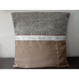 Riviera Maison sierkussen taupe grijs 45 x 45 cm