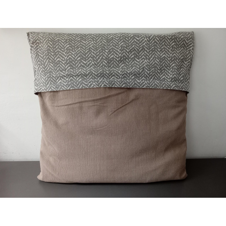 Riviera Maison sierkussen taupe grijs 45 x 45 cm
