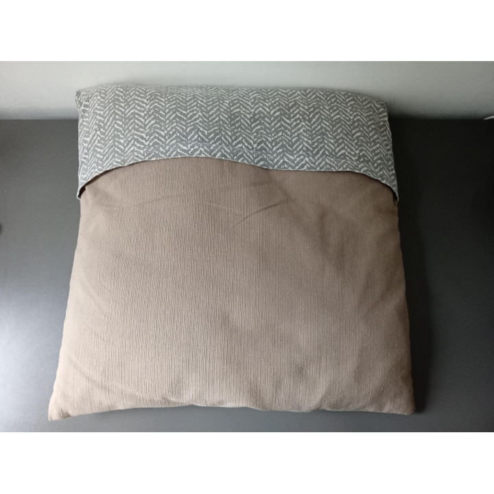 Riviera Maison sierkussen taupe grijs 45 x 45 cm