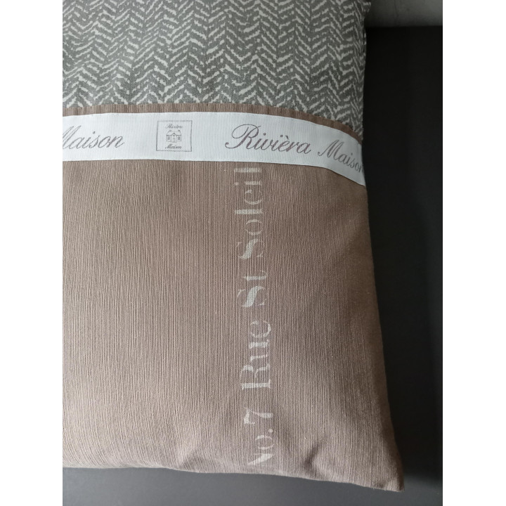 Riviera Maison sierkussen taupe grijs 45 x 45 cm