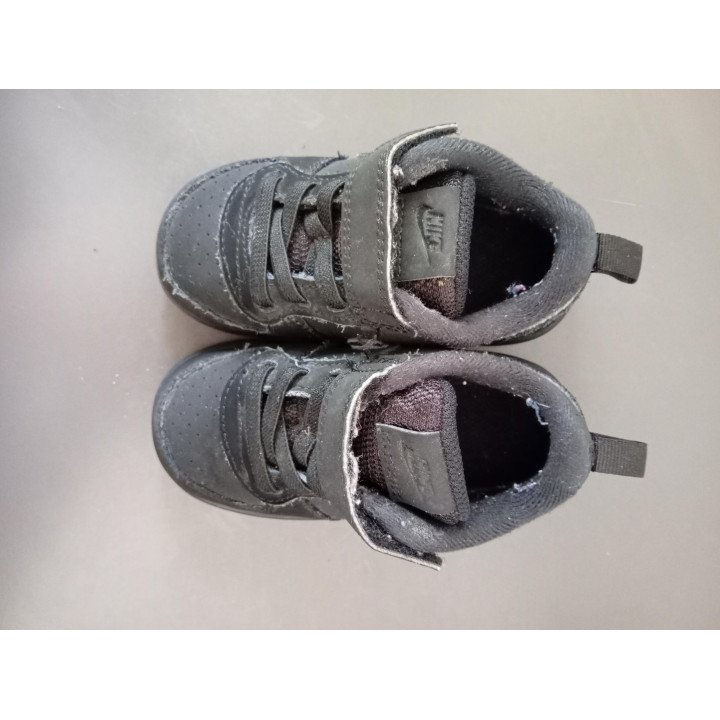 Nike Court Borough Low 2 kindersneakers zwart maat 22