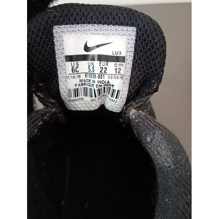 Nike Court Borough Low 2 kindersneakers zwart maat 22