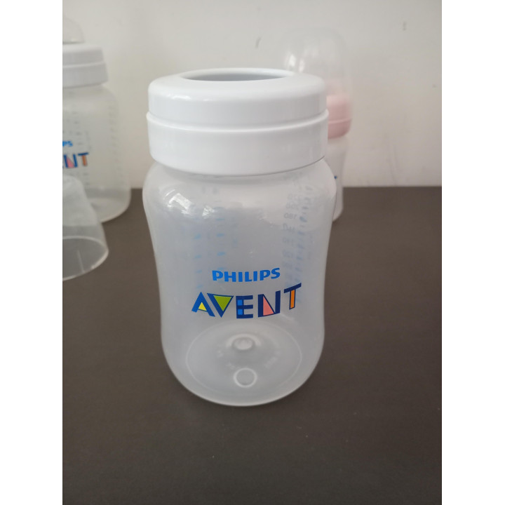 4 Philips Avent babyflessen met sterilisatiedoosjes