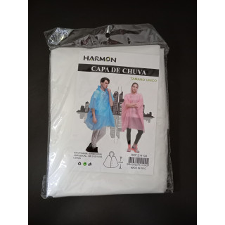 Harmon transparante regenponcho one size nieuw