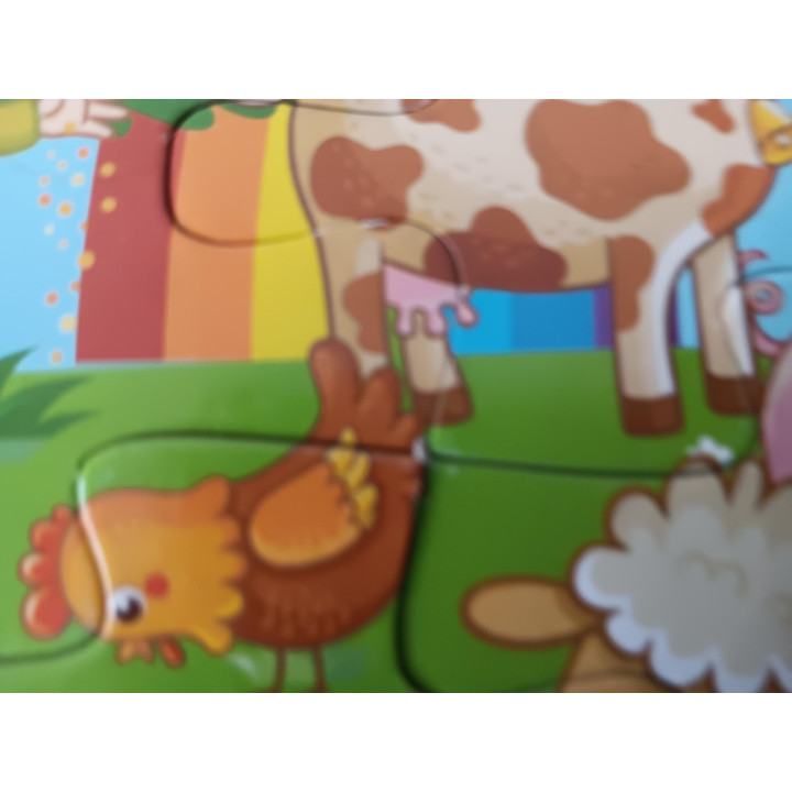 Grafix Kinderpuzzel - Boerderij - 25 Stukjes - Met Draagtasdoos