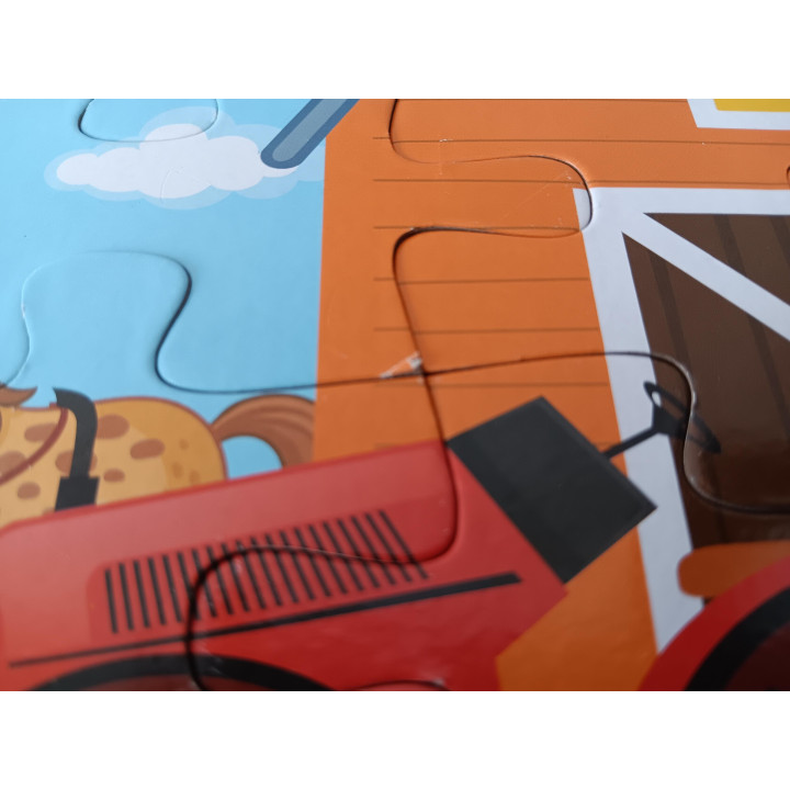 Grafix Kinderpuzzel - Boerderij - 25 Stukjes - Met Draagtasdoos