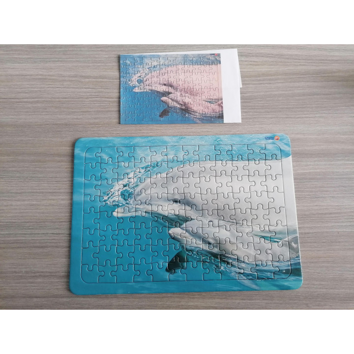 Kinderpuzzel - Dolfijnen - 96 Stukjes - Onderwaterwereld