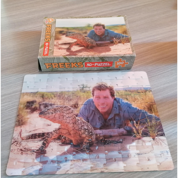 Freeks 3D-Puzzel - Hagedis & Freek Vonk - 100 Stukjes