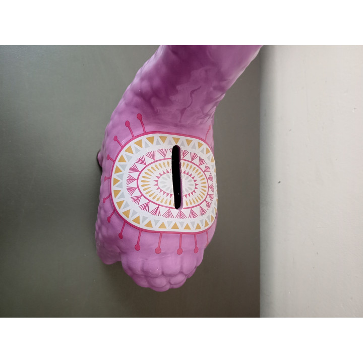 Spaarpot lama alpaca paars keramiek 20 cm