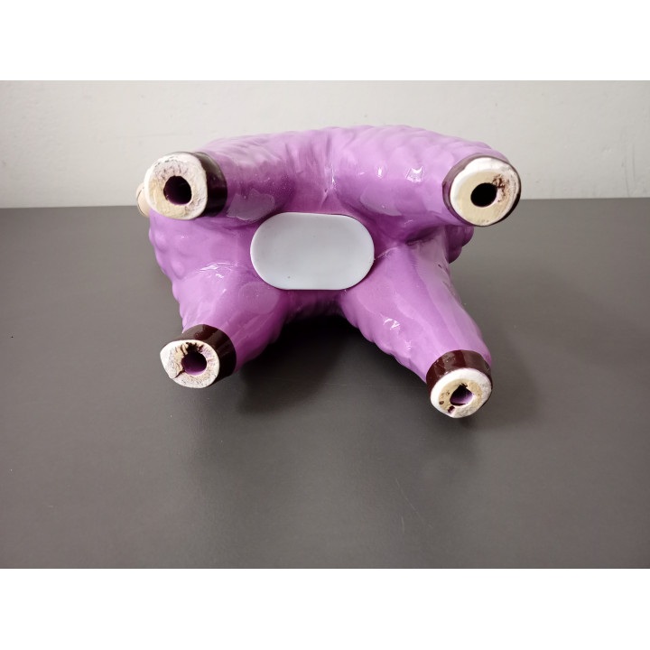 Spaarpot lama alpaca paars keramiek 20 cm