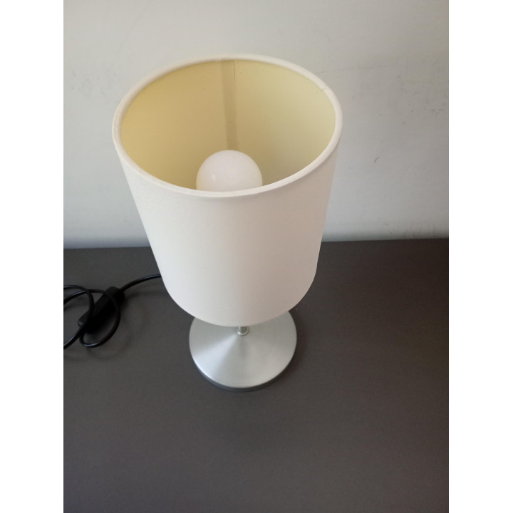 IKEA Ingared tafellamp wit met stoffen kap 30 cm E14