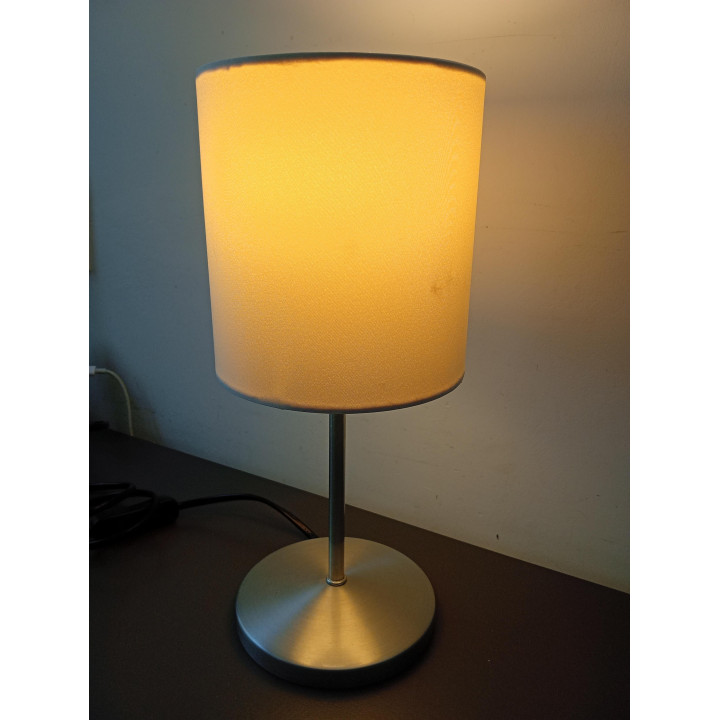 IKEA Ingared tafellamp wit met stoffen kap 30 cm E14