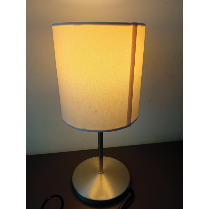 IKEA Ingared tafellamp wit met stoffen kap 30 cm E14