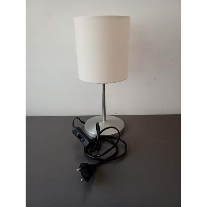IKEA Ingared tafellamp wit met stoffen kap 30 cm E14