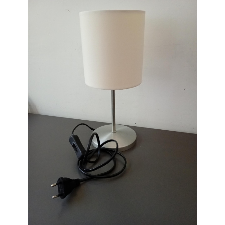 IKEA Ingared tafellamp wit met stoffen kap 30 cm E14