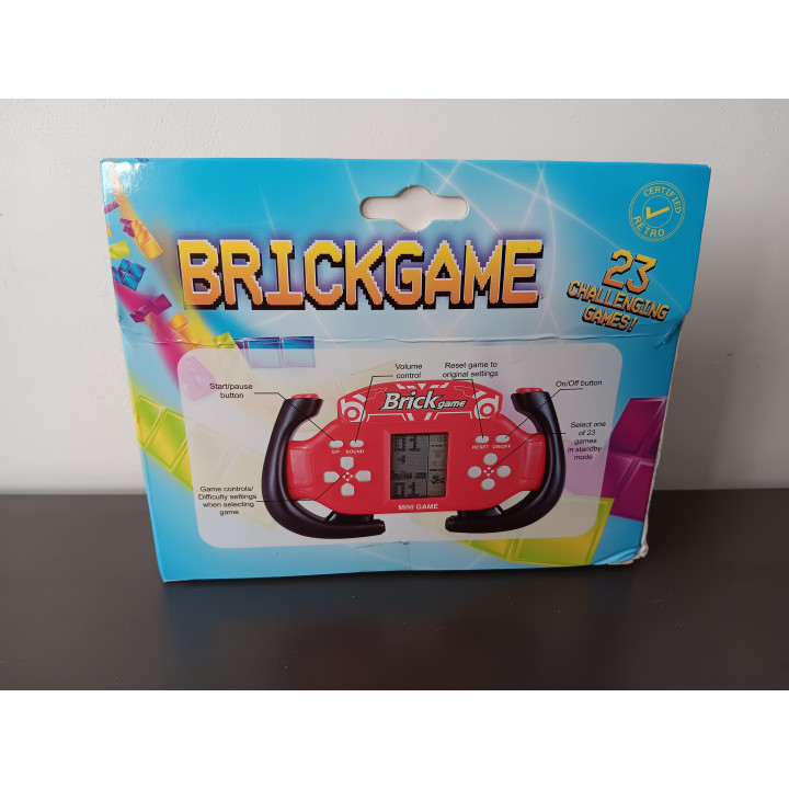 Retro mini gameconsole met 23 spelletjes rood