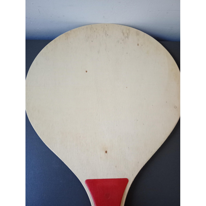 Set van 2 houten beachball rackets met retro print