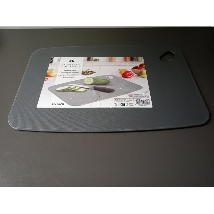 Excellent Houseware snijplank grijs 35 x 24 cm