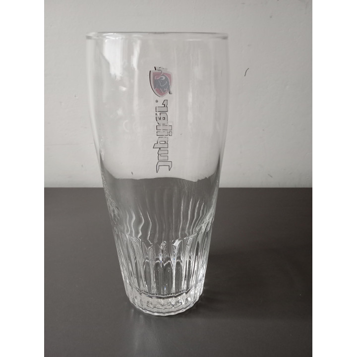 Jupiler bierglas 25 cl met verticaal logo