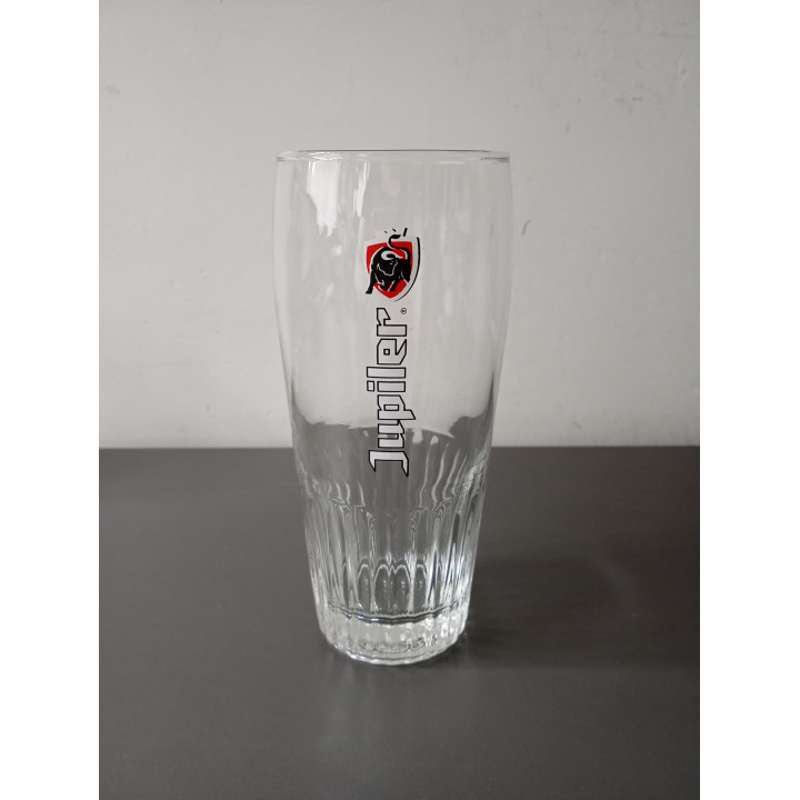 Jupiler bierglas 25 cl met verticaal logo