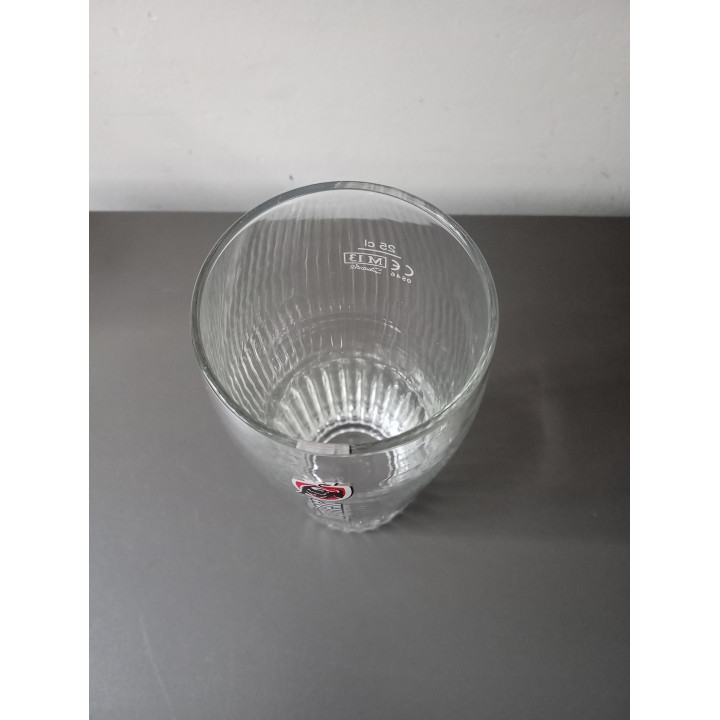 Jupiler bierglas 25 cl met verticaal logo
