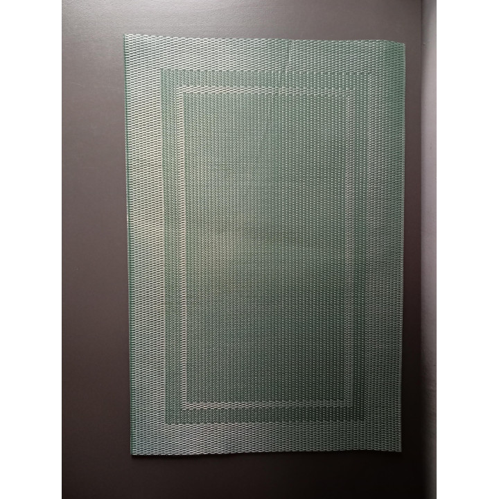 Set van 4 groene placemats 45 x 30 cm
