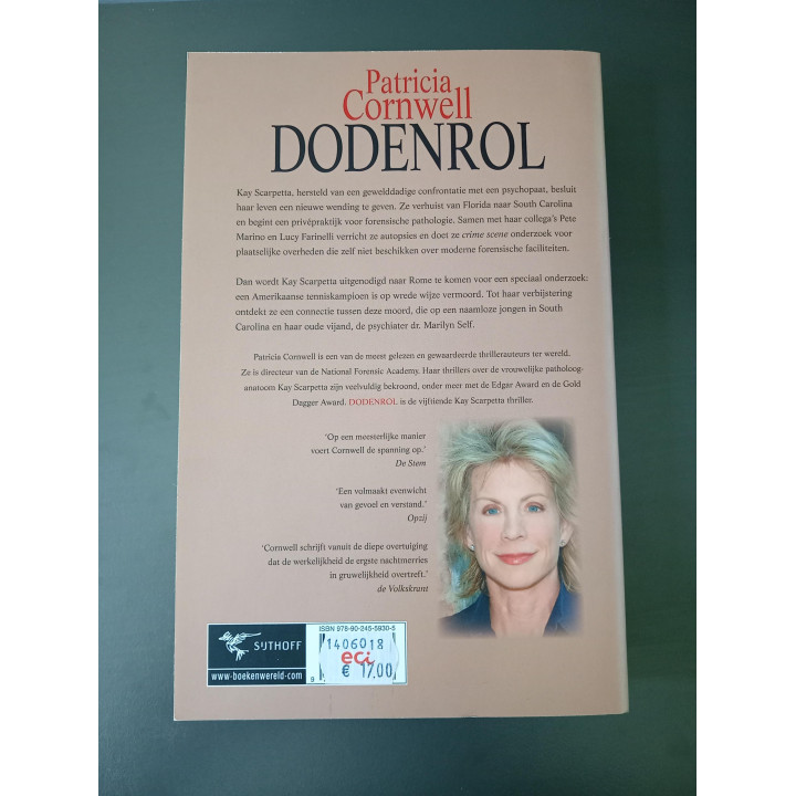 Patricia Cornwell Dodenrol Kay Scarpetta deel 15