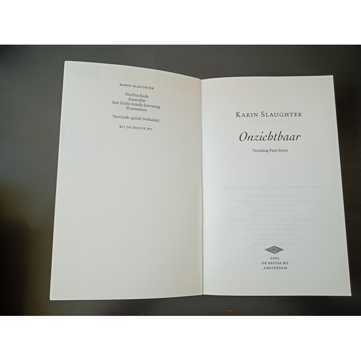 Karin Slaughter Onzichtbaar Grant County deel 4