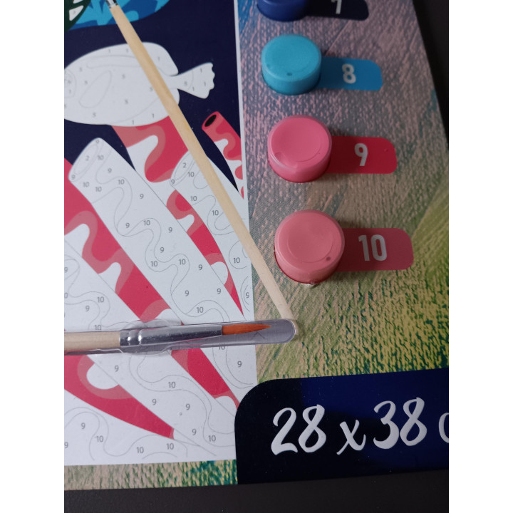 Paint by number onderwaterwereld | 28x38 cm | Angelique’s Kringloop