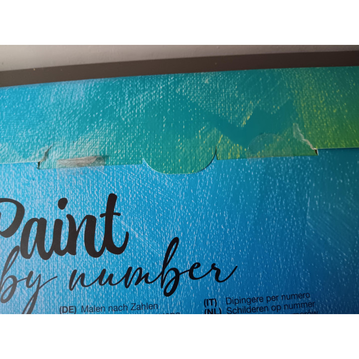 Paint-by-Number Set - Onderwater Wereld (28 x 38 cm) - Compleet