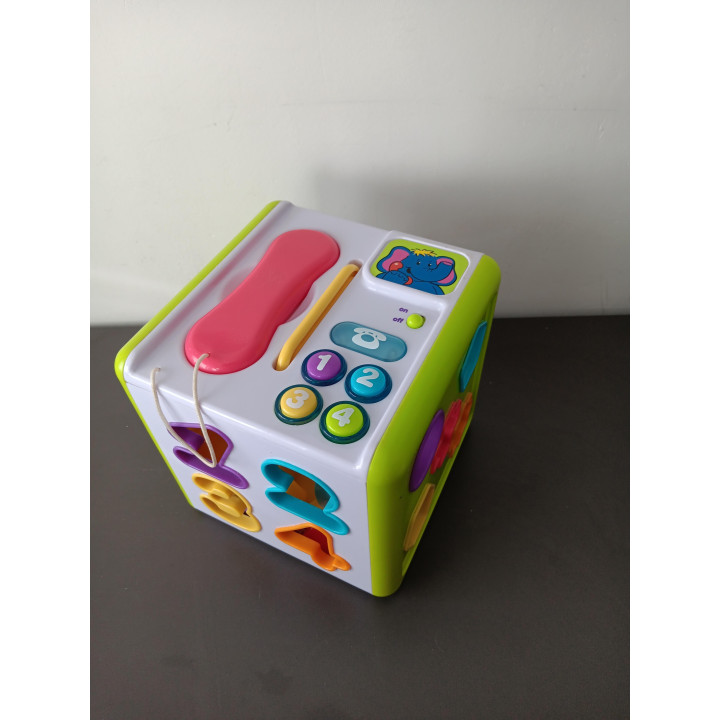 Activiteitenkubus - Vormsorter met Geluid & Klok